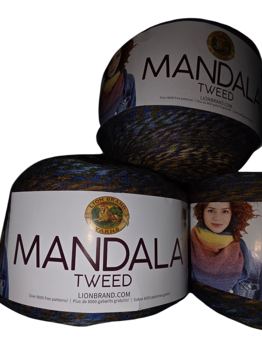 DISCONTINUED Lion Brand Mandala Tweed – Lucky Penny #203 – Lot of 3